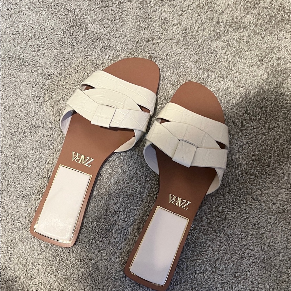 Zara Cream Women's Sandals